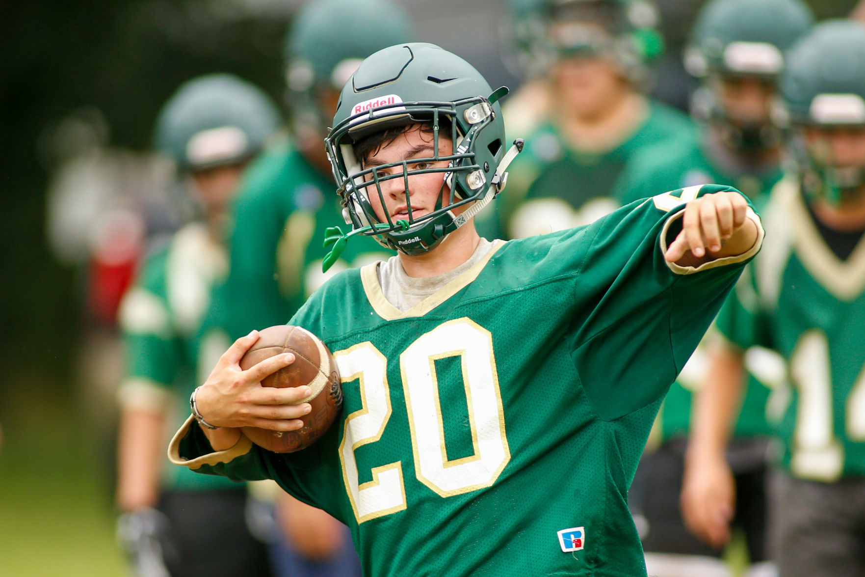 Roanoke Catholic football practice